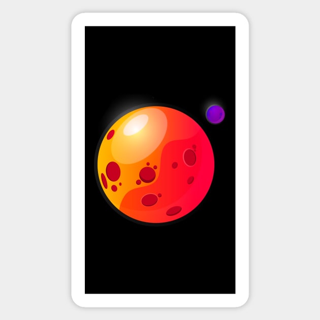 Red planet Sticker by Syegres